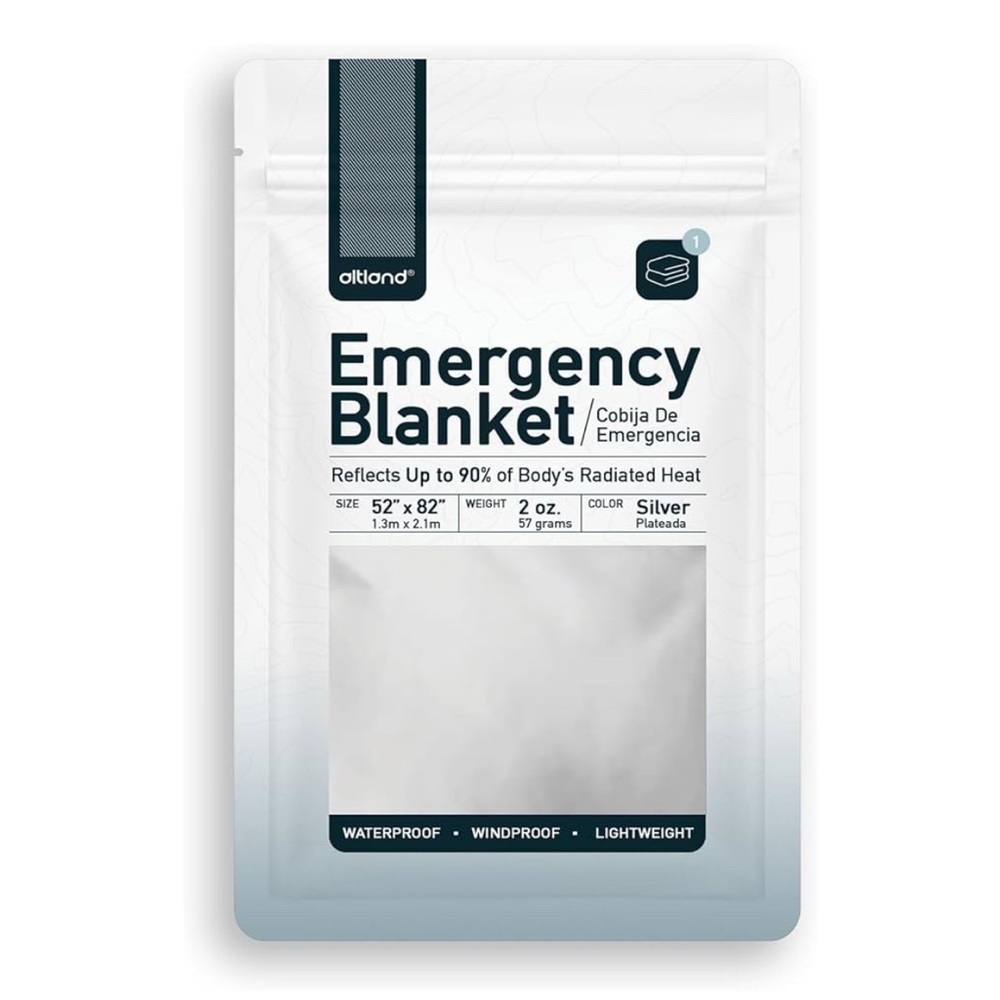 Silver Emergency Blanket New in package 52 x 82